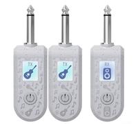 Système de guitare sans fil rechargeable 2 4 GHz avec 20 canaux pour une transmission du son fiable pendant les performances (un et deux)