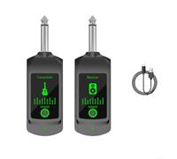 Système de guitare sans fil rechargeable à faible latence 50 m | Portée de transmission de 50 m, rechargeable pour batterie, signal de faible latence, liberté de mouvement, connexion stable