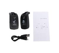 Système de Guitare sans Fil UHF, Faible Latence et 4 Canaux Système sans Fil Rechargeable Portée 30m pour Guitare Basse électrique Musiciens en Studio ou Live