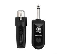 Système de guitare sans fil, UHF XLR Système sans fil pour microphone de guitare avec émetteur-récepteur Ensemble mélangeur audio (1 plateau)