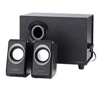 Nedis Système de haut-parleur pour PC 2.1 – 16 W (totale) – Noir G