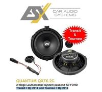 ESX QXT6.2C | Système d'enceintes 2 Voies Compatible avec Ford Transit à partir de 2014 et Compatible avec Tourneo à partir de 2016