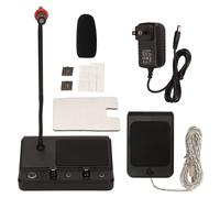 Système de haut-parleurs à double sens pour fenêtre, Microphone d'interphone de compteur pour gare bancaire, prise US 100-240V