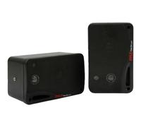 Système de haut-parleurs Bluetooth Pyle PDWR42BBT pour intérieur et extérieur, 3,5 pouces, 200 W, noir (lot de 2)