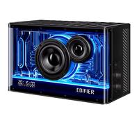 Edifier QD35 Système de Haut-parleurs Bluetooth Compact avec Effets Lumineux RGB, Bluetooth V5.3 et Deux Ports de Chargement Ultra-Rapides. Certifié Hi-Res Audio (Black)