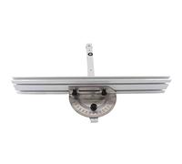 Système de jauge d'onglet de scie à table, jauge d'onglet et clôture de haute précision de biseautage, règle d'angle précise en alliage d'aluminium avec mécanisme de verrouillage,