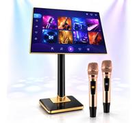 Système de karaoké, Machine de karaoké pour la Maison et Le Bar 21.5in-8T | Contrôle des chansons via écran tactile et application, prise en charge de la lecture vidéo 4K, karaoké et divertissement