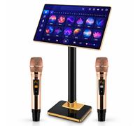Système de Karaoké Professionnel, 2 Microphones, Pour Bars, Ktv 21.5in-8T | Lecteur karaoké professionnel 4K, 20 langues, écran tactile, lecture en ligne via l'application YouTube