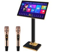 Système de karaoké Professionnel, Machine à écran Tactile capacitif de 21,5 Pouces avec Microphone sans Fil, amplificateur intégré, contrôle Via Application et 1,1 Million de chansons sur Le Cloud