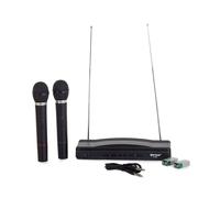 Système de karaoké sans fil 2x microphone sans fil + arrêt