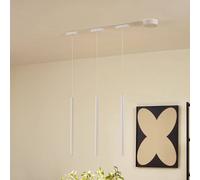 Système de lampes sur rail 48V Lumaro, suspension, ampoule tubulaire, à 3 Lumaro Lindby, dimmable, blanc, Salon / Salle à manger, Aluminium, Moderne
