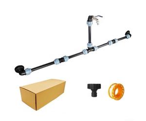 Système de levage de réservoir IBC extérieur avec raccord rapide pour robinet en alliage de zinc avec conteneurs IBC 1000L et tambours de stockage ([tétine en plastique])