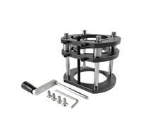 Système de levage de routeur, Kit de plaques d'insertion de Table de routeur en aluminium, plaque rabattable for établi de travail, tondeuse, outils auxiliaires de charpentier(Black Router Lift)