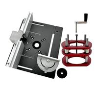 Système de Levage de Table de toupie - Base de Levage de toupie légère en Aluminium avec Plaque supérieure d'insertion - Machine à Bois idéale pour Un fraisage de précision (couleu