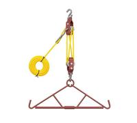Système de Levage Gambrel et système de Levage de Jeu capacité de 250 kg Kit de Suspension de gibier avec mansarde et palan