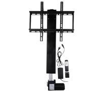 Système de Levage pour téléviseur 1000N TV Ascenseur motorisé télécommande 800mm Course électrique Moteur à Courant continu Plasma Support de Levage Armoire Montage(500mm Stroke)