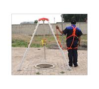 Système de levage robuste pour trépied, pieds de 1,8 m, câble de 2,5 m, treuil de 1179,3 kg, équipement complet d'entrée et de sauvetage pour professionnels