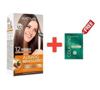 Système de lissage brésilien - KATIVA - Alisado Brésilien - Kératine - Huile d'argan - Sans formaldéhyde
