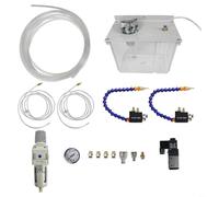 Système de lubrification de refroidissement Pulvérisateur de brouillard 3L avec buses de pulvérisation YS-BPV-3000, électrovanne et régulateur de filtre à air pour fraiseuses CNC, tours, ponceuses (24
