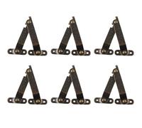 Système De Maintien De Couvercle, Charnières de Coffre 6 Pièces, Système Renforcé Ajustable avec Verrouillage de Levage et Fermeture pour Ouverture de Meuble Banc Coffre