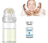 Système de micro-infusion pour le visage, rouleau de microfléchettes à l'acide hyaluronique, système de micro-infusion pour le visage, améliore les rides et ridules, lot de micro-aiguilles pour soins