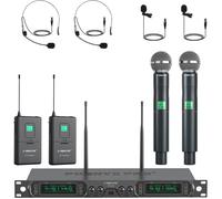 Système de Micro sans Fil UHF Phenyx Pro PTU-5000B - 4 Canaux, Microphones Inclus