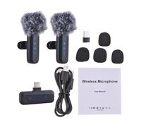 Système de microphone cravate sans fil de haute qualité, suppression avancée du bruit, transmission sans fil, léger, plug and play, for les streamers professionnels et les créateurs occasionnels.