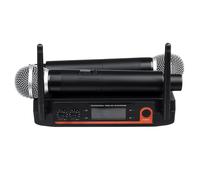 Système de microphone portatif sans fil à bobine dynamique pour Kraoke Speech Party