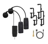 Système de microphone sans fil 2 4G pour violon, alto, violoncelle avec signal robuste, appairage automatique et compact (1 à 2)