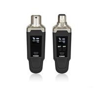 Système de microphone sans fil 48 V bande UHF avec sortie XLR, compatible avec les microphones dynamiques et à condensateur, avec faible latence et longue durée de vie de la batterie