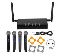 Système de microphone sans fil à signal stable avec fréquence UHF et voix claire, microphones dynamiques de haute qualité pour karaoké, églises