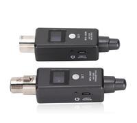 Système de Microphone sans Fil Adaptateur Micro XLR, Récepteur émetteur de Microphone sans Fil avec écran LCD Clair pour Mélangeur Audio, Système de Sonorisation et Appareil Photo Reflex Numérique