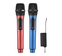 Système de Microphone sans Fil avec Tête en Métal Robuste pour Chant Professionnel, karaoké, église, Mariage, Micro Rechargeable pour Home Cinéma, Micro Portable Anti-hurlement en Bande U