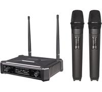 Système De Microphone Sans Fil De 2 Micros Portables Et 1 Récepteur Filaire À Configuration Rapide Pour Scène, Studio, Lieu De Travail Et Utilisation À La Maison Pour Chanter Et Parler