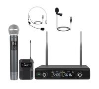 Système De Microphone Sans Fil Lavalier Ensemble De Micros À Main Fréquences Micro Sans Fil For Le Chant De L'église Karaoké