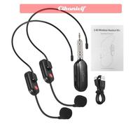 Système de Microphone sans fil, portée de 164 pieds, micros de casque sans fil 2.4G pour haut-parleur de karaoké, enseignement du