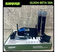 Système de microphone sans fil professionnel SHURE GLXD4 Beta 58a haute fréquence pour scène, chant, diffusion, fête, distance sans fil GLXD4-SM58 AU