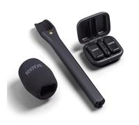 Système de microphone sans fil Rode Light-ning avec adaptateur micro manuel d'interview et chiffon Keepdrum