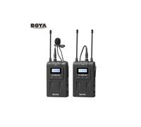 Système de microphone sans fil UHF BOYA BY-WM8 Pro-K1 (1 émetteur + 1 récepteur) Écran LCD en mode mono / stéréo à 48 canaux Gamme effective 100M pour appareils photo reflex Canon Nikon Sony