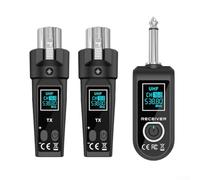Système de microphone sans fil UHF, émetteur et récepteur de microphone dynamique, grenade à main filaire vers convertisseur sans fil pour instruments
