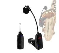 Système de microphone sans fil UHF professionnel pour saxophone trompette et trombone avec tête audio à condensateur haute sensibilité