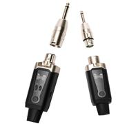 Système de microphone sans fil UHF XLR Adaptateur de micro 16 canaux, émetteur et récepteur audio STRICH M2 pour micro dynamique, alimentation fantôme 48 V pour microphone à condensateur, compatible