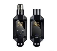 Système de microphone sans fil XLR UHF, convertisseur de micro dynamique, émetteur-récepteur rechargeable, portée de 79,9 m pour événements religieux (1 en 1)