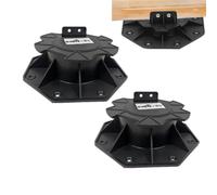 Système De Mise À Niveau Des Carreaux De Terrasse - Piédestaux De Soutien À La Dalle De Bois | Patio Ajusté Pied En Bois Support De La Dalle De Bois | Piédestaux De Roulement De Terrasse, Plateaux À R