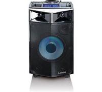 Enceinte bibliothèque Lenco Système de mixage pa/dj haute puissance avec bluetooth, usb, batterie intégrée, microphone sans fil et lumières de fête
