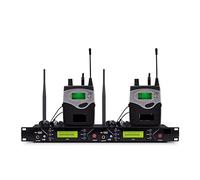 Système de moniteur de moniteur sans fil dans les performances professionnelles des performances de la scène dans l'oreille avec deux bodypack récepteur