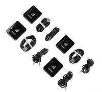 Système de moniteur intra-auriculaire sans fil, émetteur et récepteur rechargeable avec interrupteur stéréo/mono, faible latence ≤ 12 ms pour musiciens, spectacles, surveillance en direct (1 tran 3