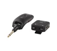 Système de moniteur intra-auriculaire sans fil, émetteur-récepteur 2,4 GHz avec faible latence < 4 ms et portée de 30 m, rechargeable pour guitare basse performance en direct, noir