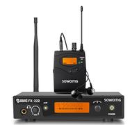 Système de moniteur intra-auriculaire sans fil, moniteur intra-auriculaire avec 1 sac de corps, système IEM sans fil UHF pour musiciens, scène, groupe et studio