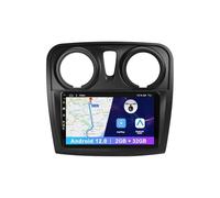 Système de Navigation Automobile Écran IPS 9" Android 12.0 intégré au Tableau de Bord pour Dacia pour Logan pour Sandero 2012-2017 - Support